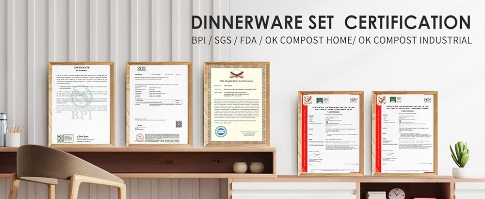 zond postable Paper Plates Set Disposable Srcane Plates 10 Inch