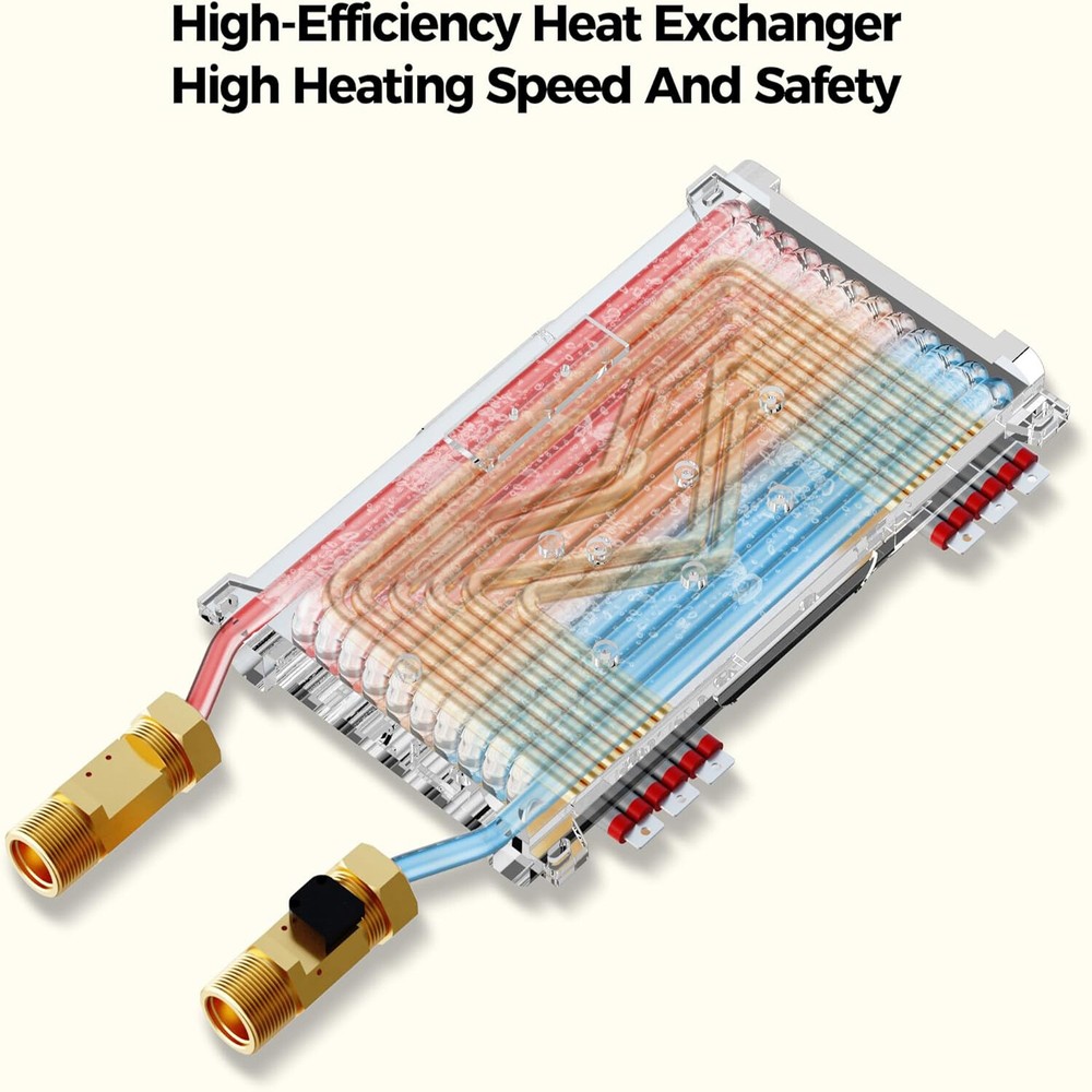 24kW Electric Tankless Water Heater Instant Hot Boiler for Whole House On-Demand