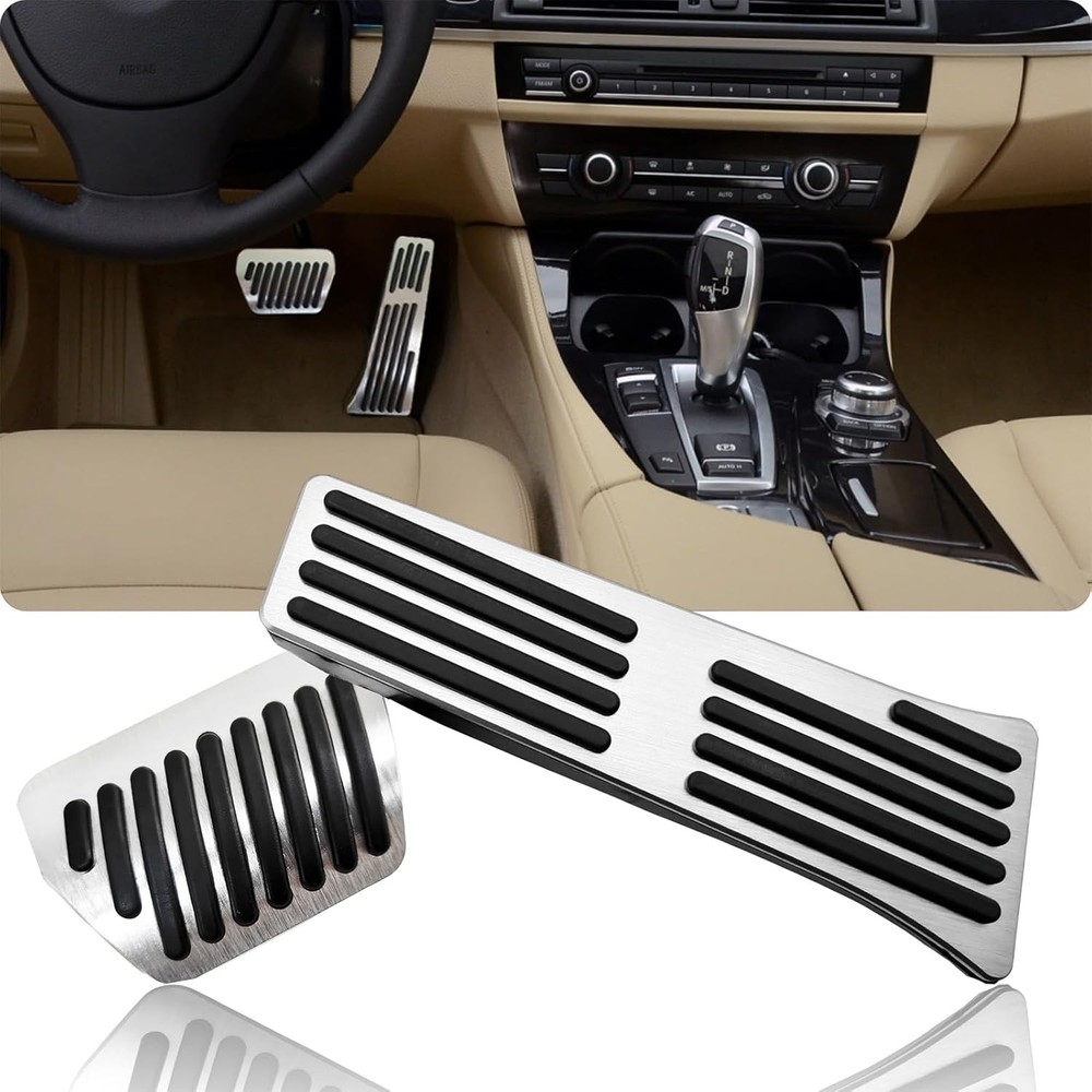 Foot Pedal Pads kit Compatible with BMW 3 4 5 7 Series X3 X4 X5 X6,Auto No Drill