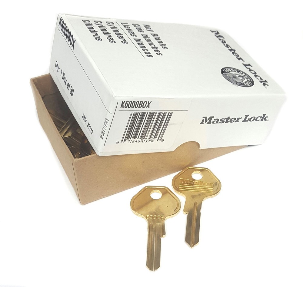 Master Lock K6000BOX Key Blanks for Pro Series Locks (50-Pack)