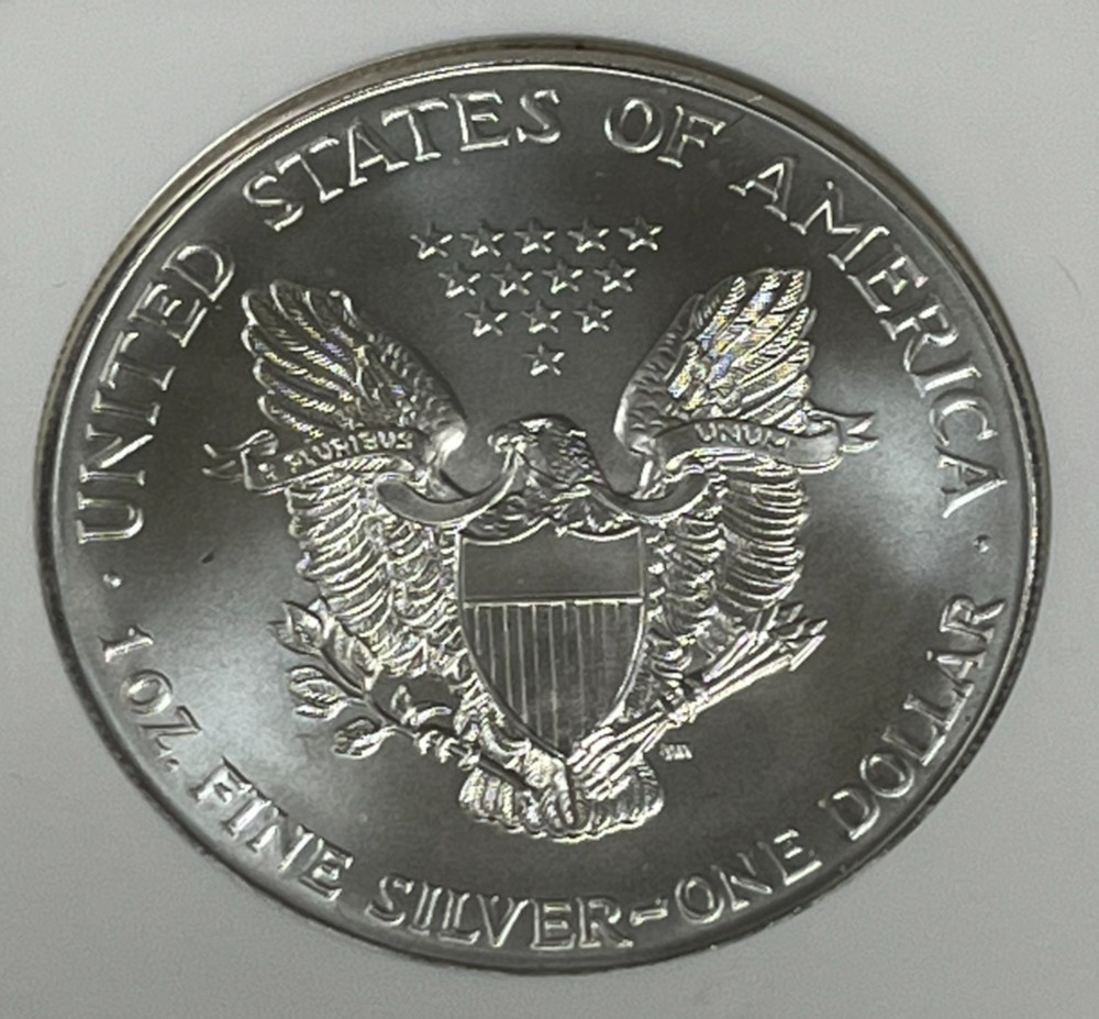 1996 1 oz American Silver Eagle NGC MS 69