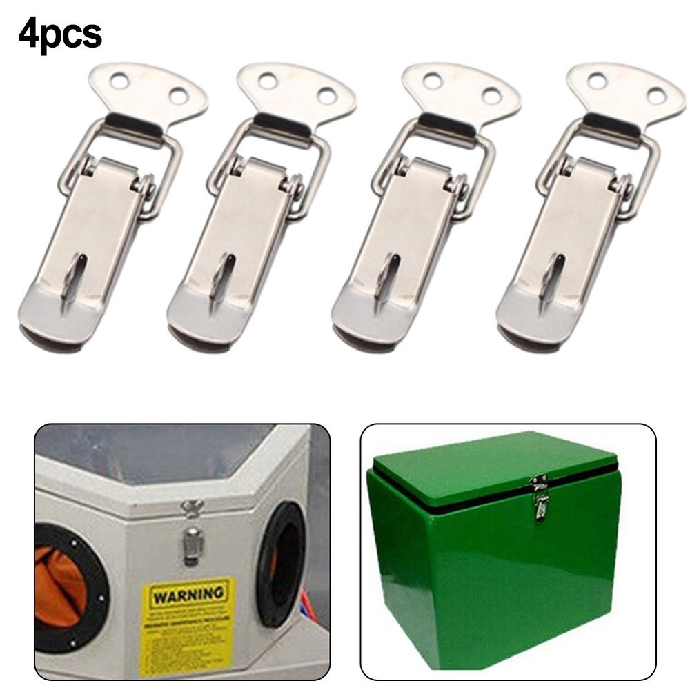 High Quality Stainless Steel Spring Loaded Case Box Latch Catch (4PCS)