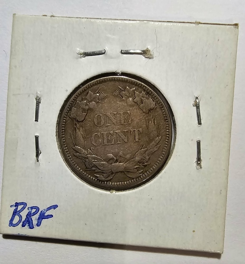 1858 flying eagle cent small letters VF