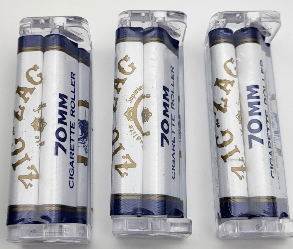 ZIG ZAG WHITE  70MM ROLLER  [ SETS OF 3 ]