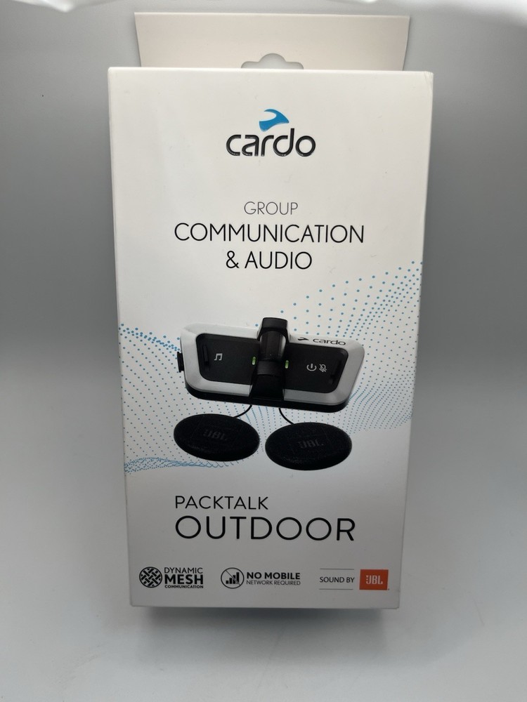 CARDO Packtalk Outdoor Helmet Communication System White *