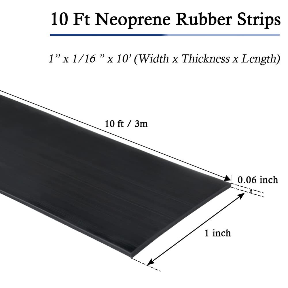 Neoprene Rubber Strips Self Adhesive Solid Rubber Sheets, Rolls & Strips for ...
