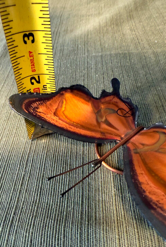 Copper Butterfly Decoration Handmade