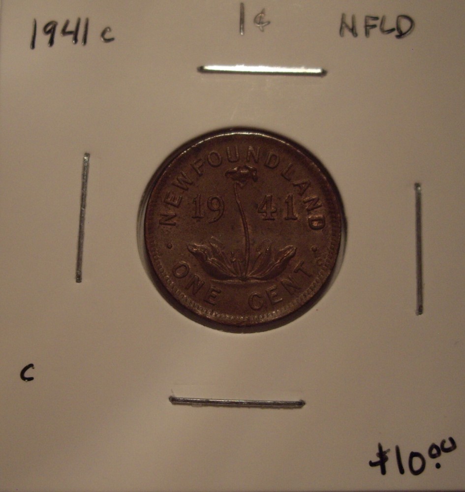 C Canada Newfoundland 1941C Small Cent