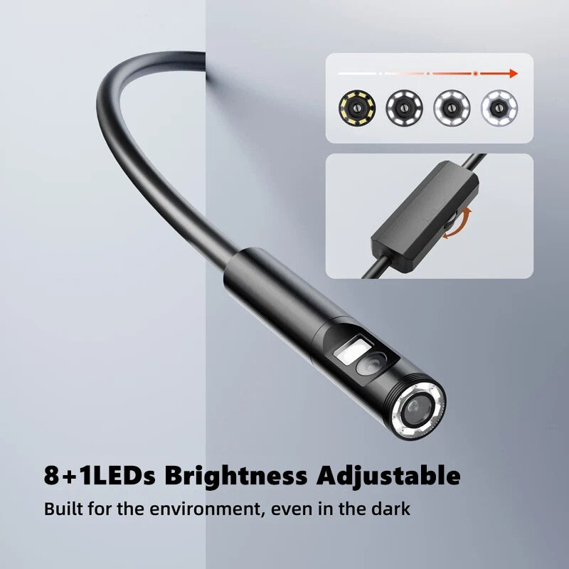 2MP Single/Dual Lens Waterproof Endoscope Camera Borescope for Iphone Android US