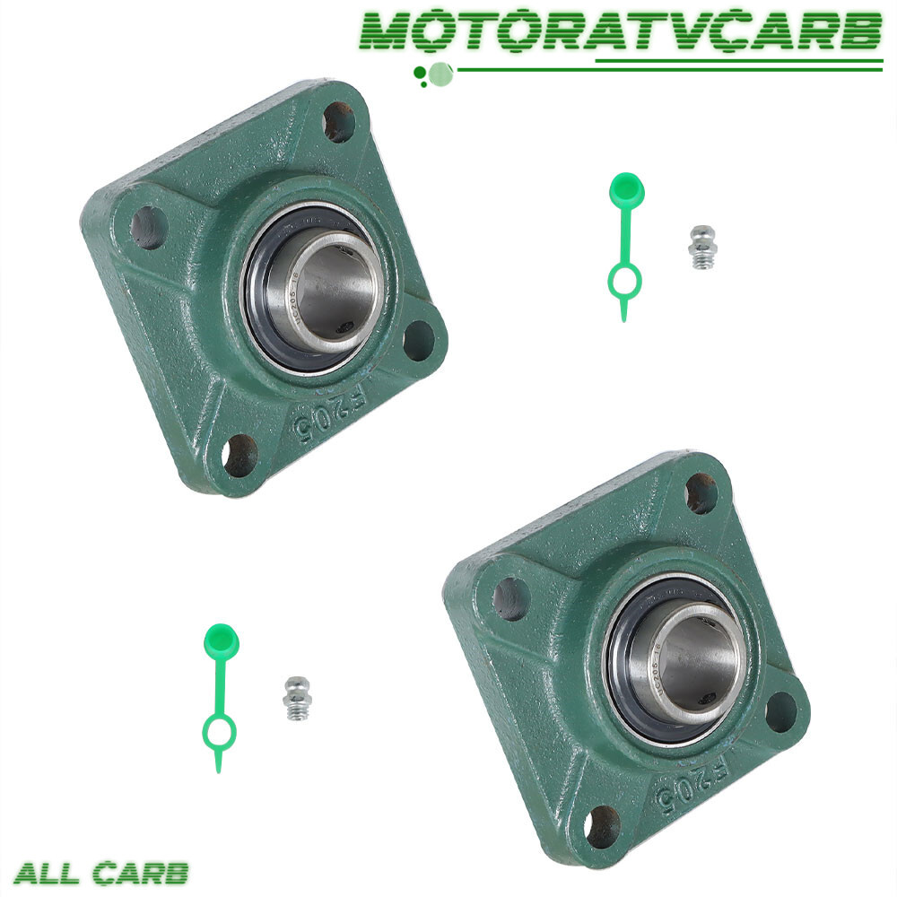 ALL-CARB 2 × 1" Bore  UCF205-16 Solid Base Pillow Block Flange Mounted Bearing