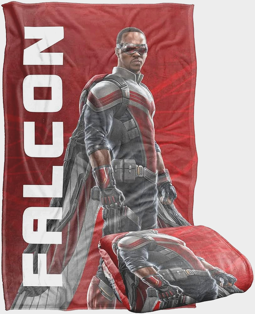 MARVEL FALCON SOFT THROW BLANKET  50 X 60 INCHES