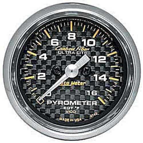 Auto Meter 4744 Carbon Fiber Pyrometer