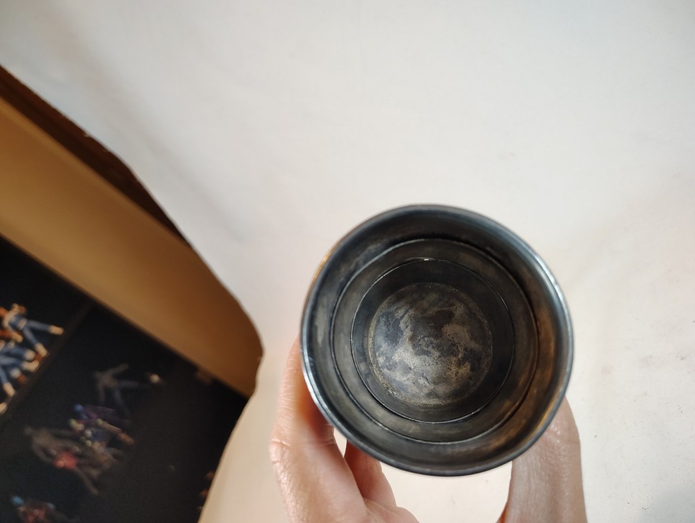 Vintage Aurora Silver Plated Collapsible Cup