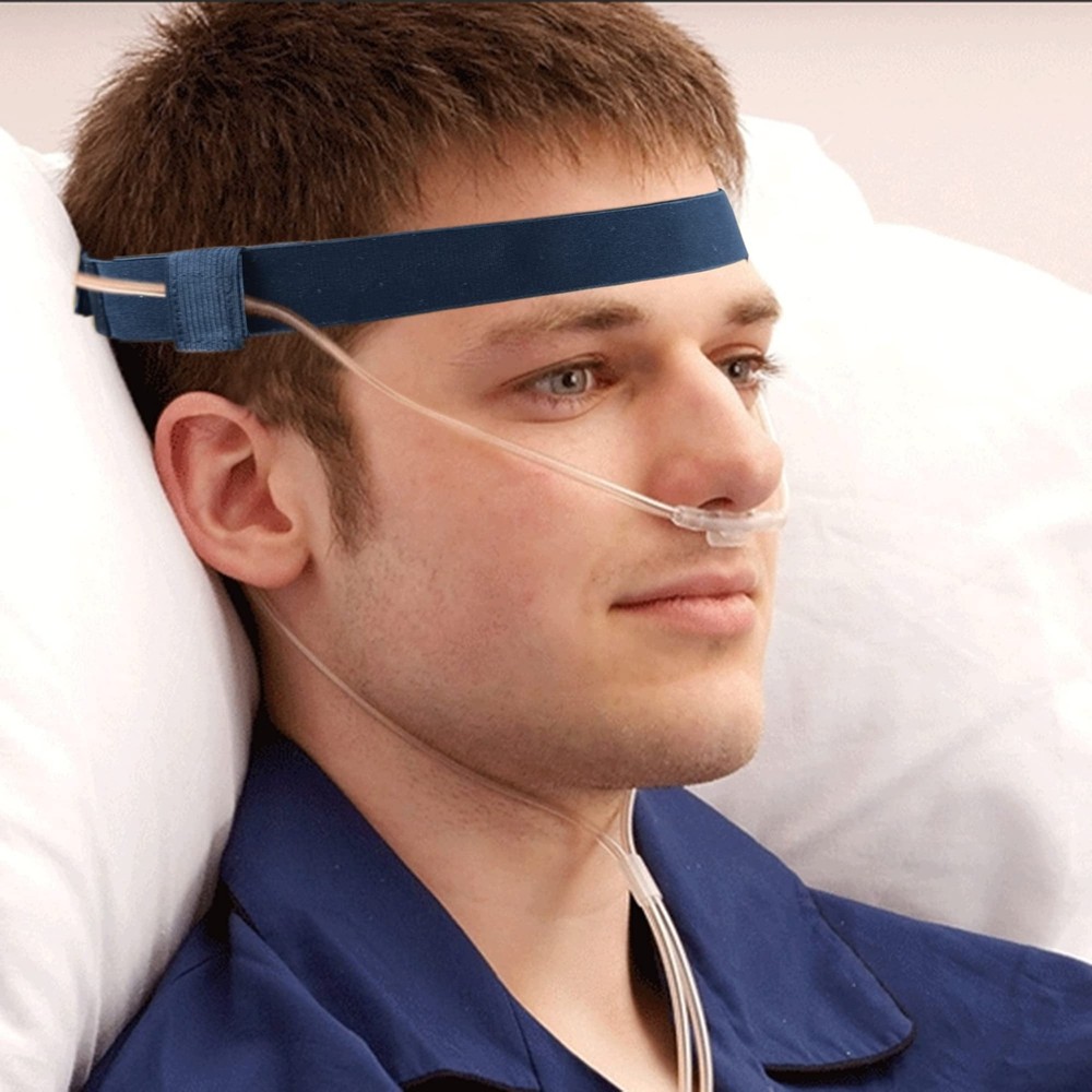 Comfortable Nasal Oxygen Cannula Ear Protector 1 Count (Pack of 1), Blue