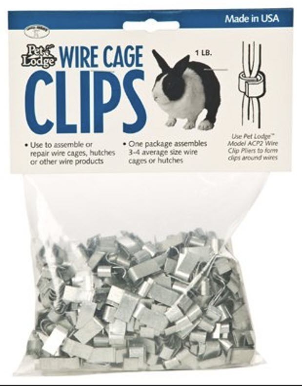 Pet Lodge - Wire Cage Clips, 1 Lb. Pkg.
