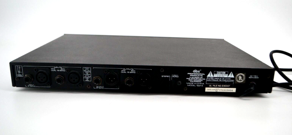 DBX 1531x Stereo / Mono Graphic Equalizer EUC Tested - Working