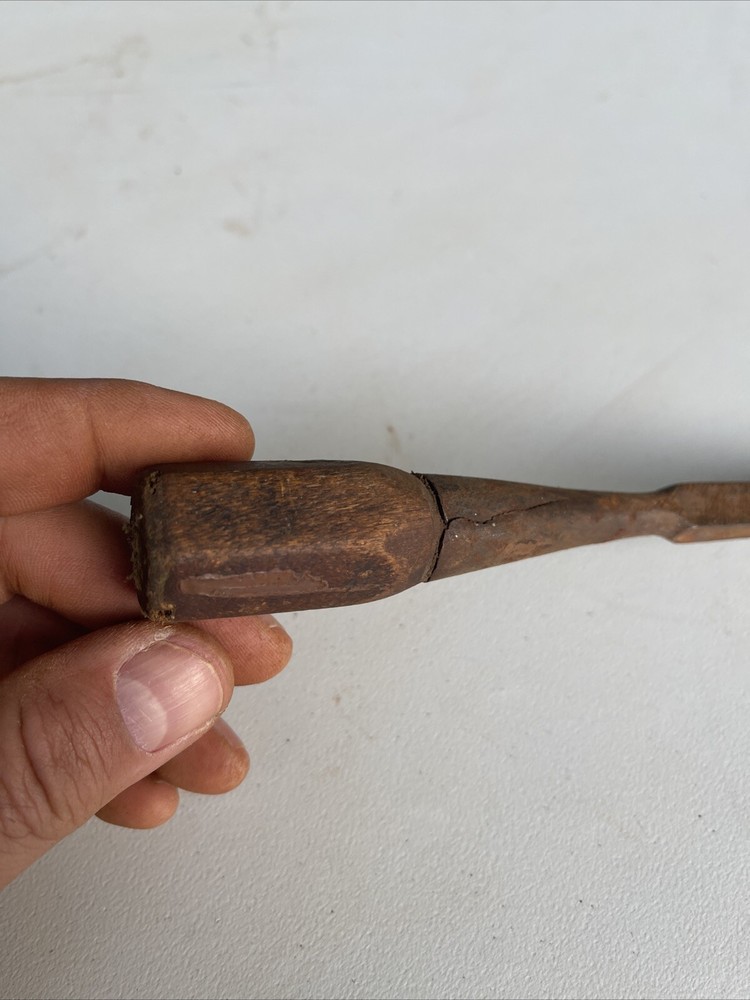 Vintage Hexagon Wooden Handle Chisel