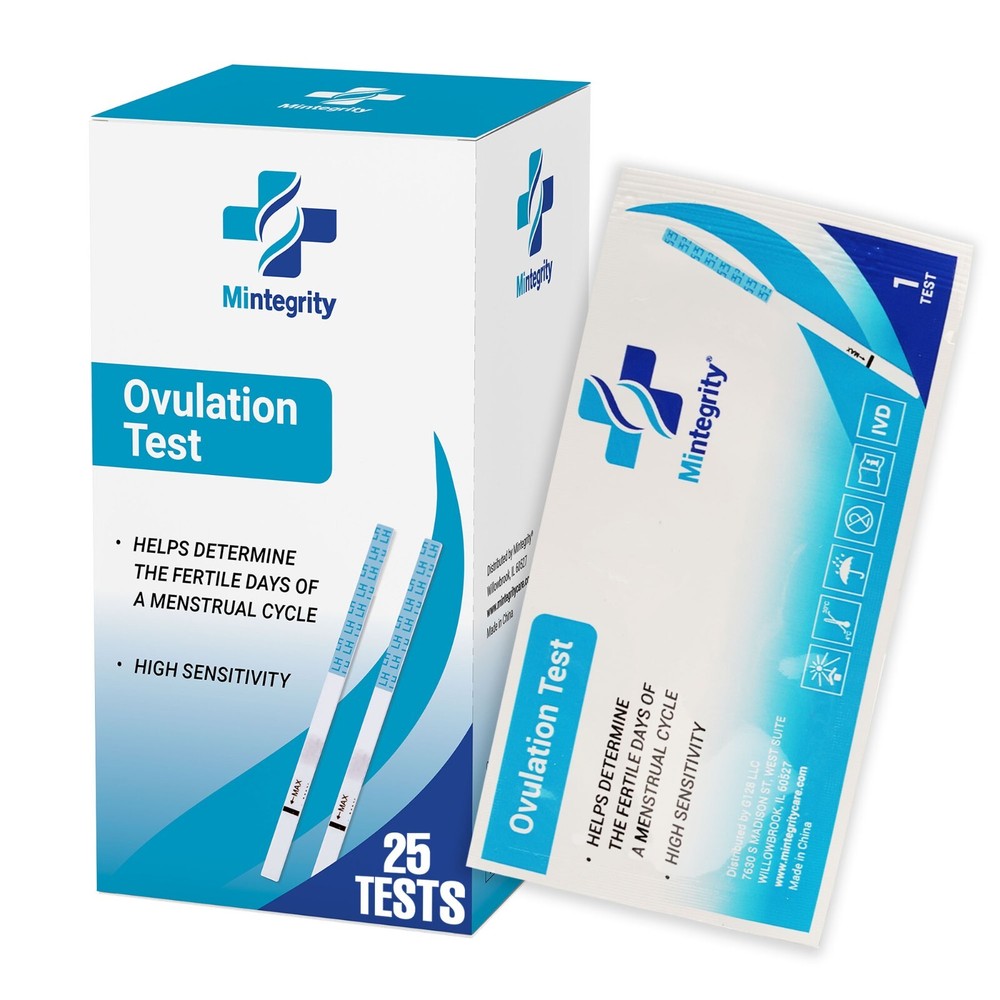 25 Ovulation Test Strips Individually Sealed Rapid Accurate Results