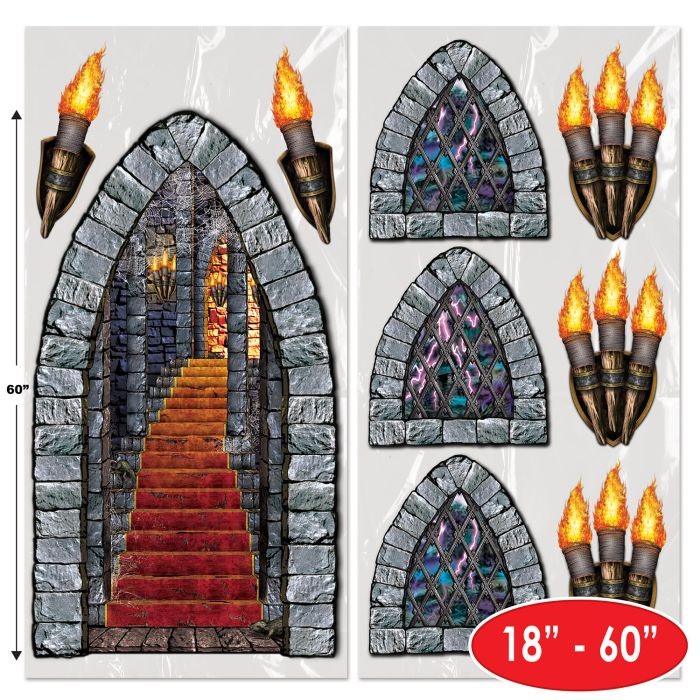 Beistle Stairway, Window & Torch Party Props
