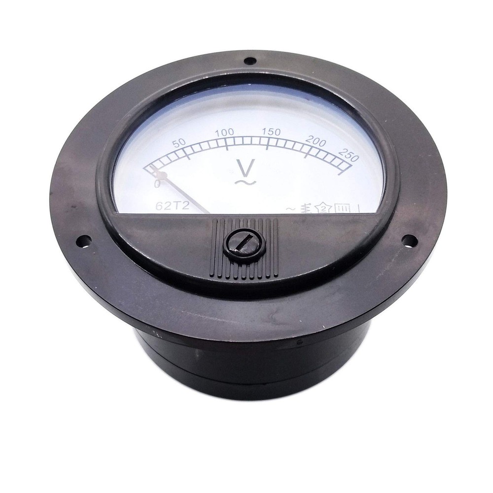 AC 0~250V Round Analog Volt Pointer Needle Panel Meter Voltmeter
