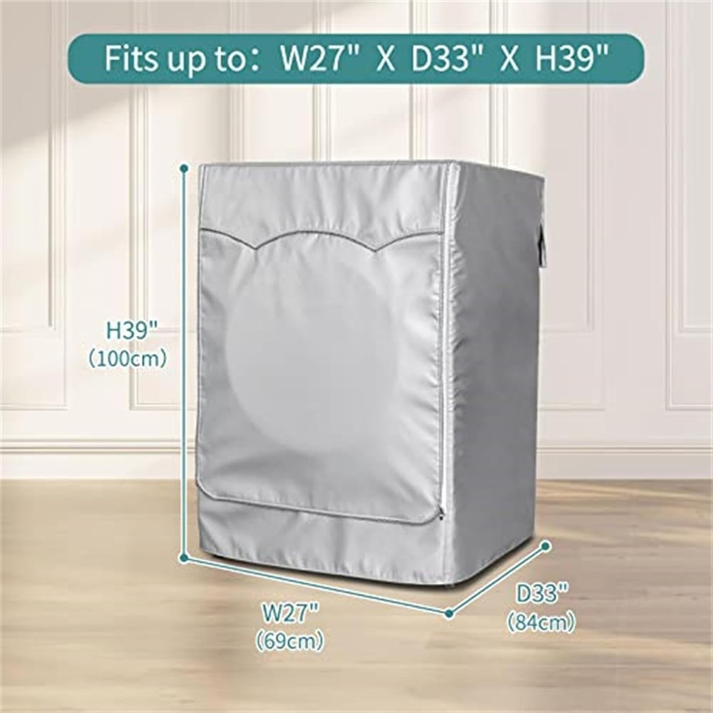Waterproof Washer Dryer Cover 2-Pack Silver