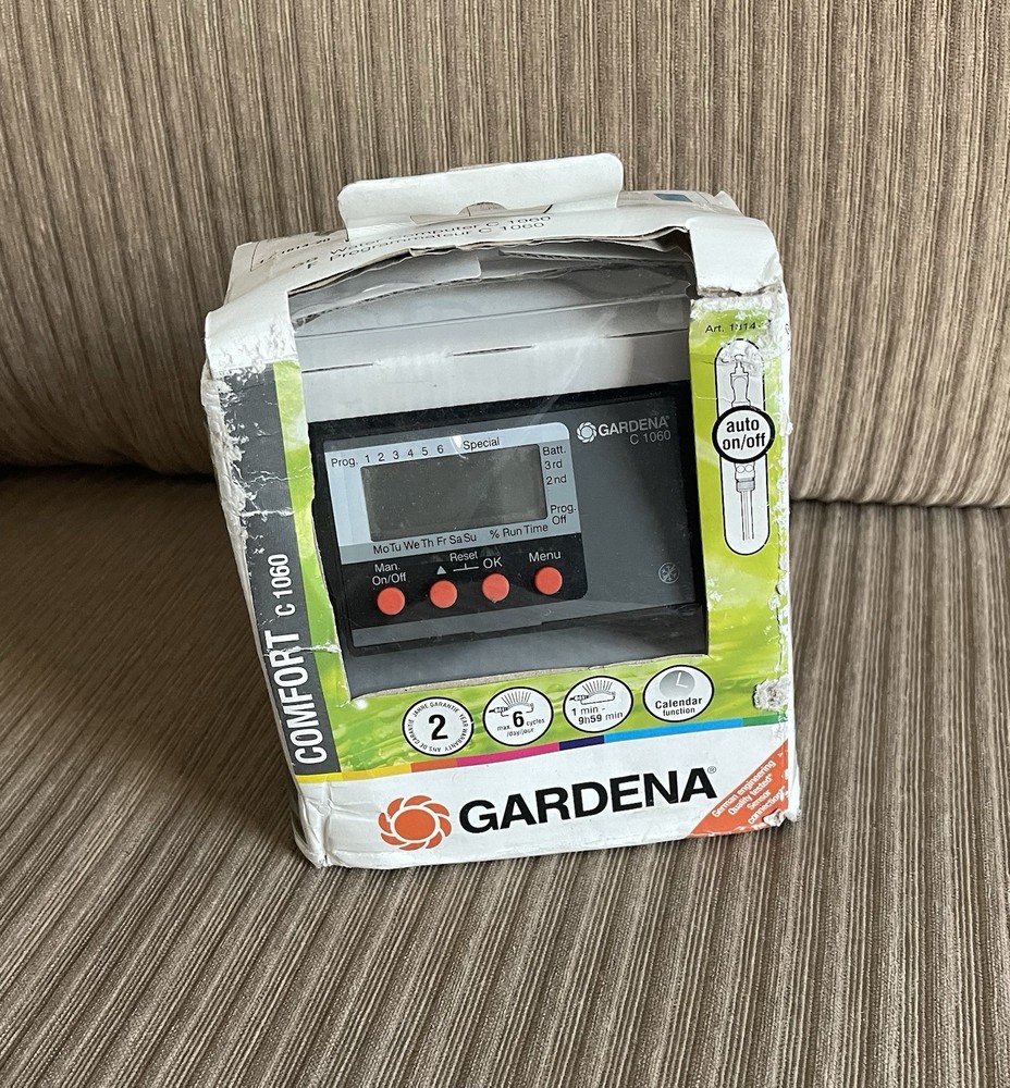 GARDENA COMFORT C-1060 PROGRAMMABLE WATER COMPUTER SPRINKLER IRRIGATION TIMER