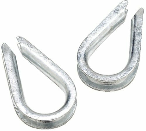 Seachoice Rope Thimble - Galvanized -1/2 -Bulk 43340 single pack