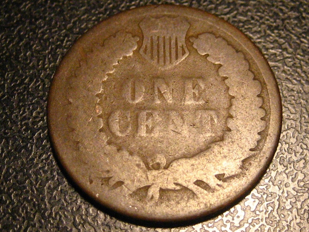 1883 Indian Head Cent Damaged