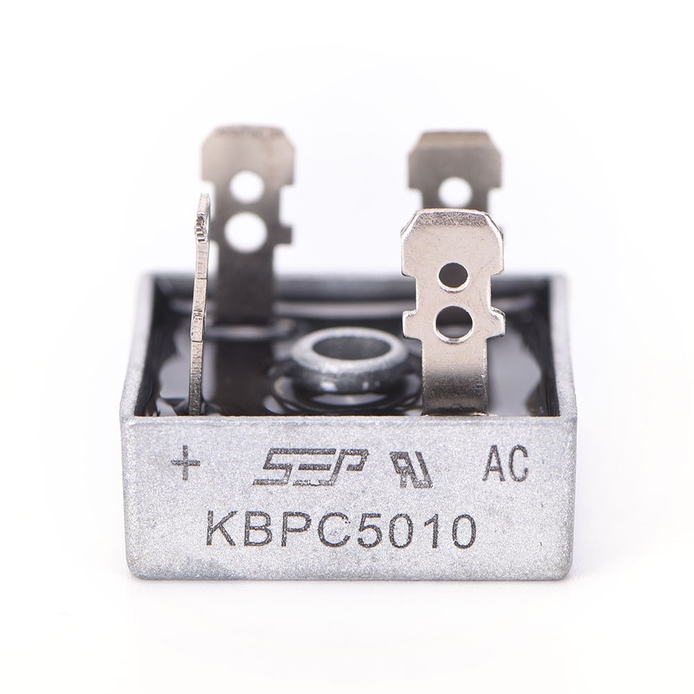 10Pcs 1000V 50A Metal Case Single Phase Diode Bridge Rectifier KBPC5010 10X
