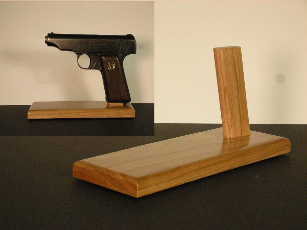 Ortgies 7.65 mm Cherry Wood Display Stand