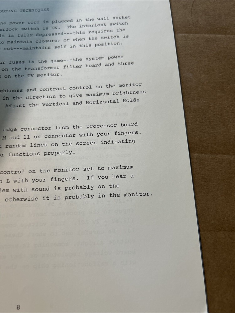 Original RmTEK Hit Me arcade Video game manual