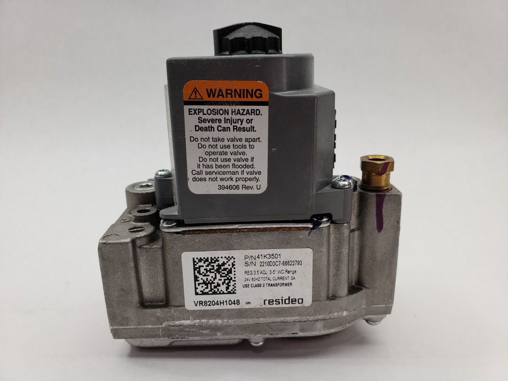 Honeywell 41K3501 Gas Valve, 1/2"