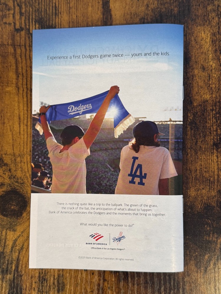 LA DODGER INSIDER 2025 Program (Vol. 10) DOWN THE STRETCH HE COMES Aug. 13-22