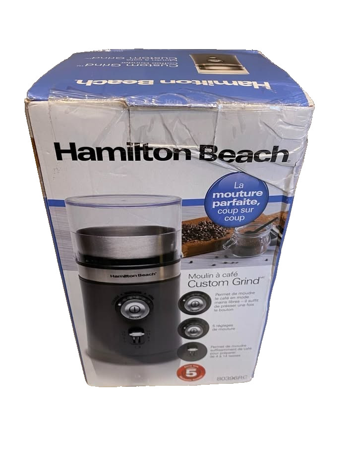 Hamilton Beach - Custom Grind Coffee Grinder - Gray