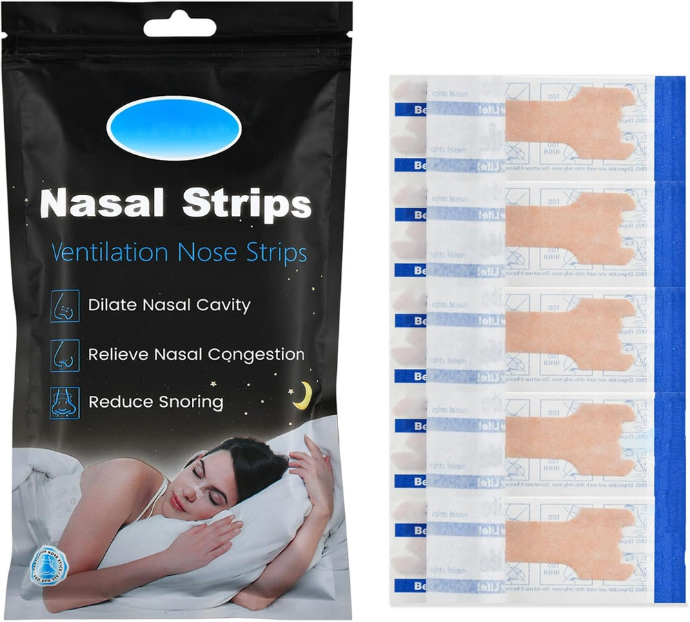 60PCS Nose Strips for Breathing,Extra Strength Nasal Strips for Snoring,Suitable