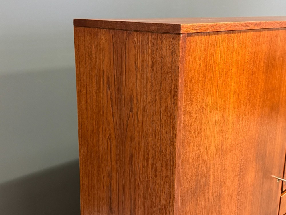 98” Danish Modern Teak Sideboard Credenza Highboard