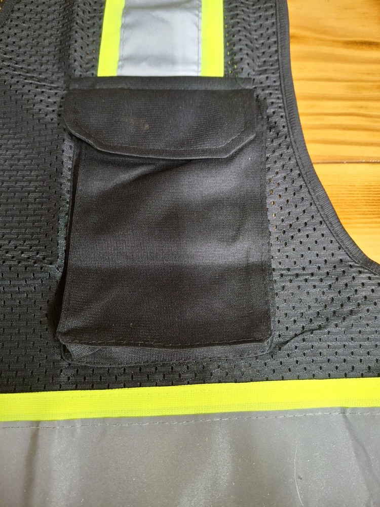 TuGlow High Visibility Safety Vest Black M