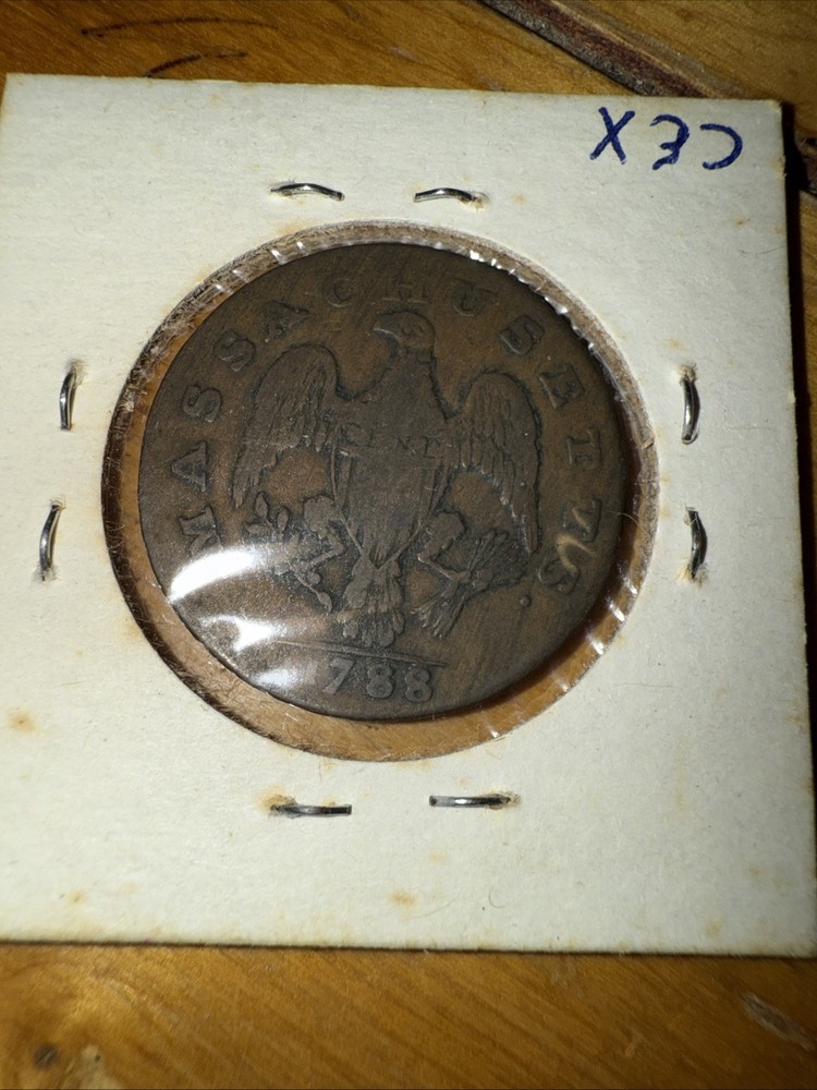Massachusetts 1788 Cent Coin with Period
