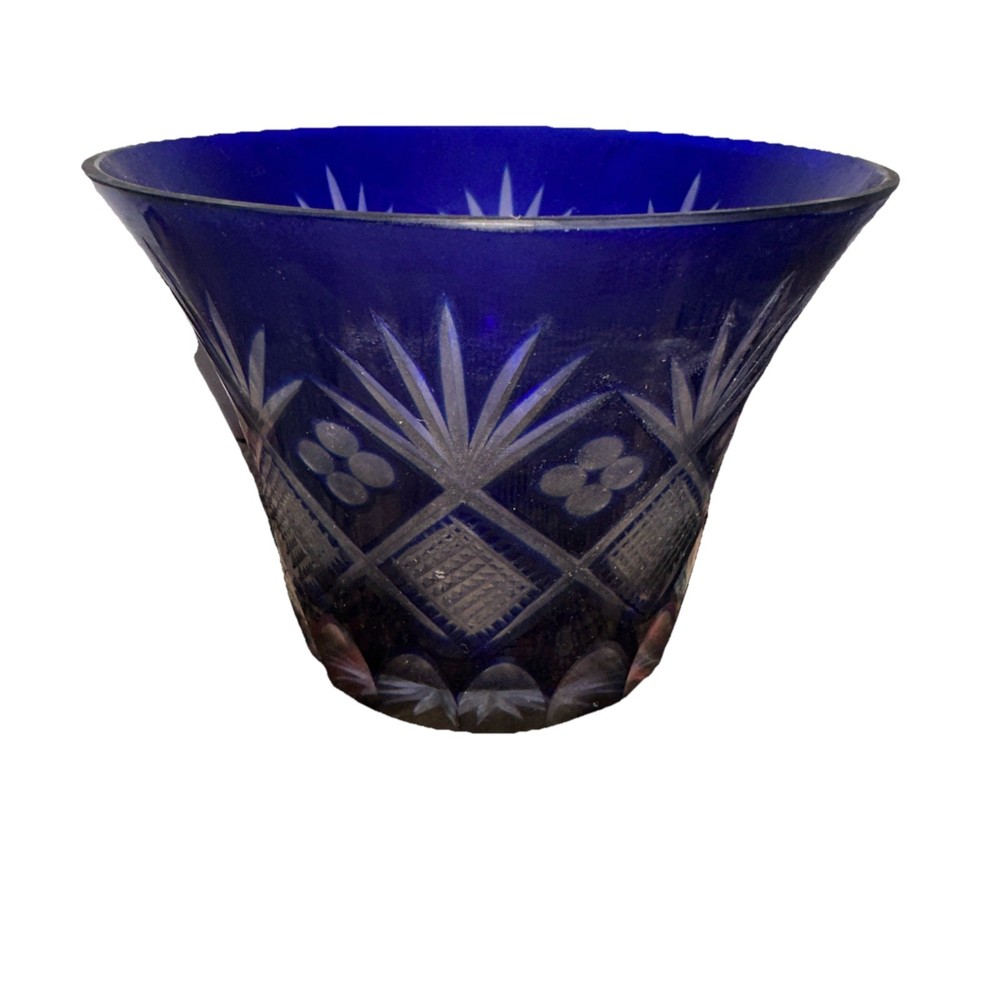 Kobalt Kristallglas Vase Blue