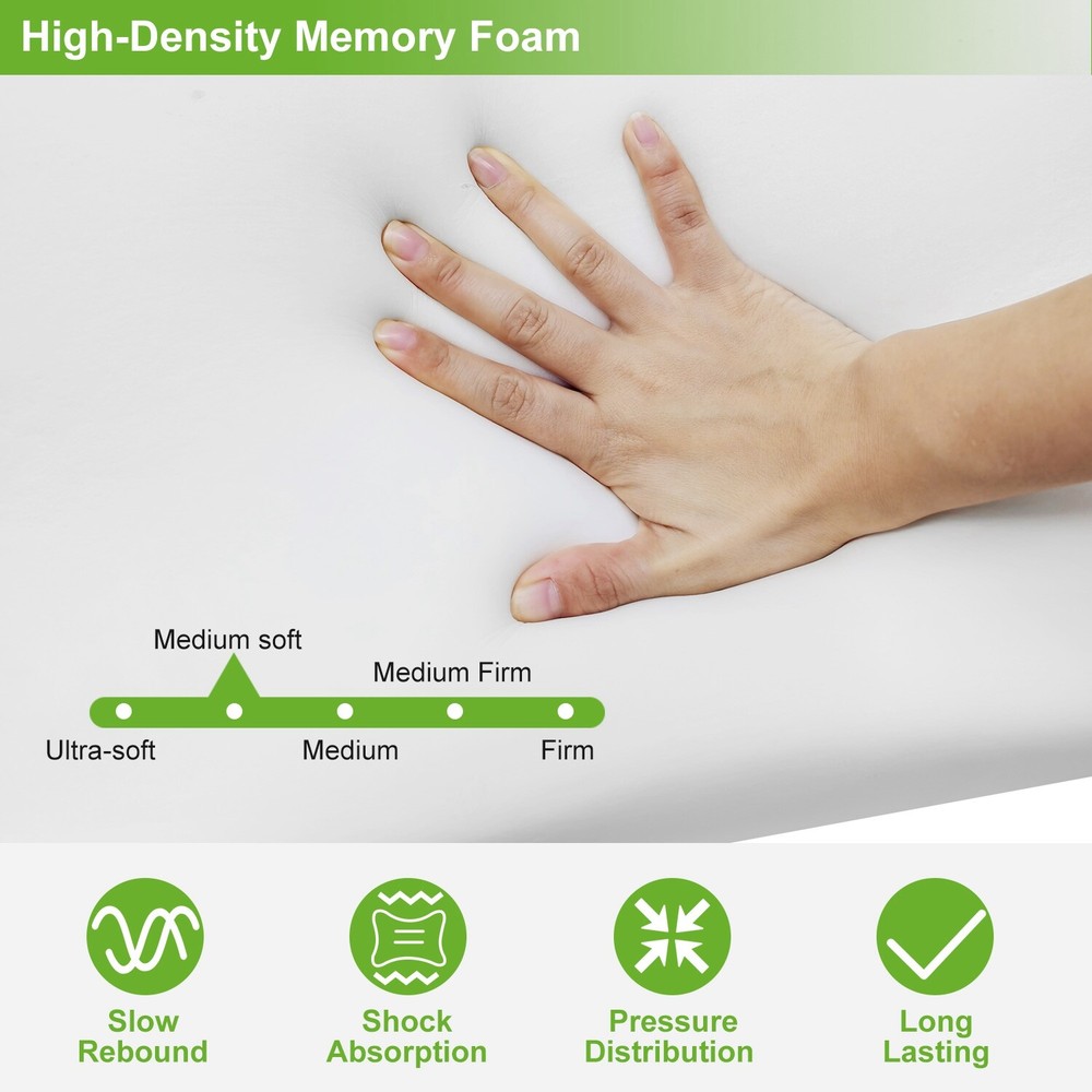 Bamboo Sleeping Orthopedic Memory Foam Pillow Contour Cervical Neck Support