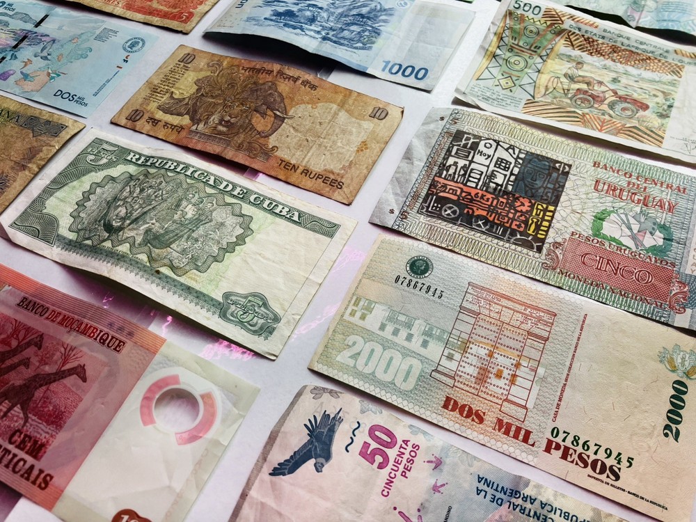 15 Assorted World Banknotes-Exact Notes Pictured-$15 Free Shipping