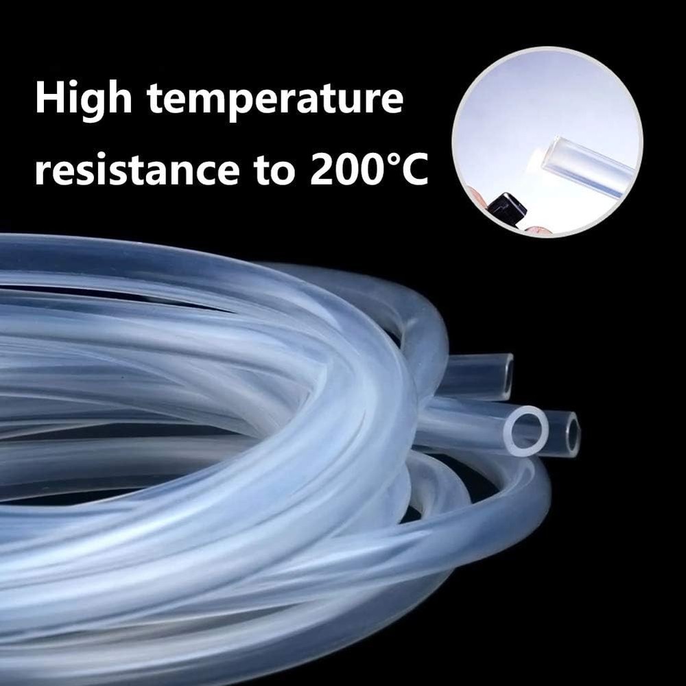 3/8" ID Silicone Tubing, Food Grade 3/8" ID x 1/2" OD 10 Feet Length Pure Sil...