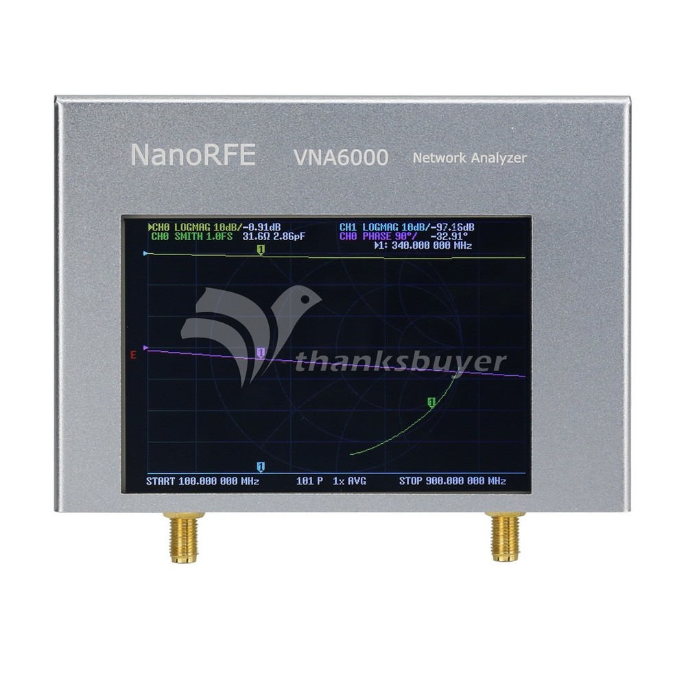 VNA6000-A 6GHz Vector Network Analyzer Two Port with 95dB Dynamic Range 4" Touch