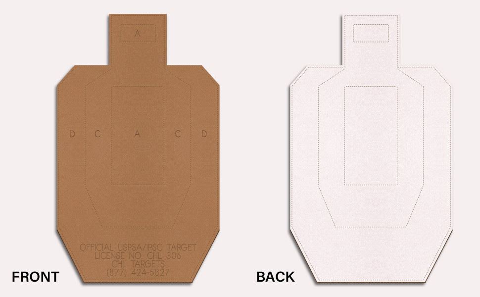 USPSA (Metric) Hardcover Target Sample Pack (100 Target Pack)