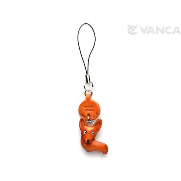 Welsh Corgi Leather Cellularphone Charm #46764