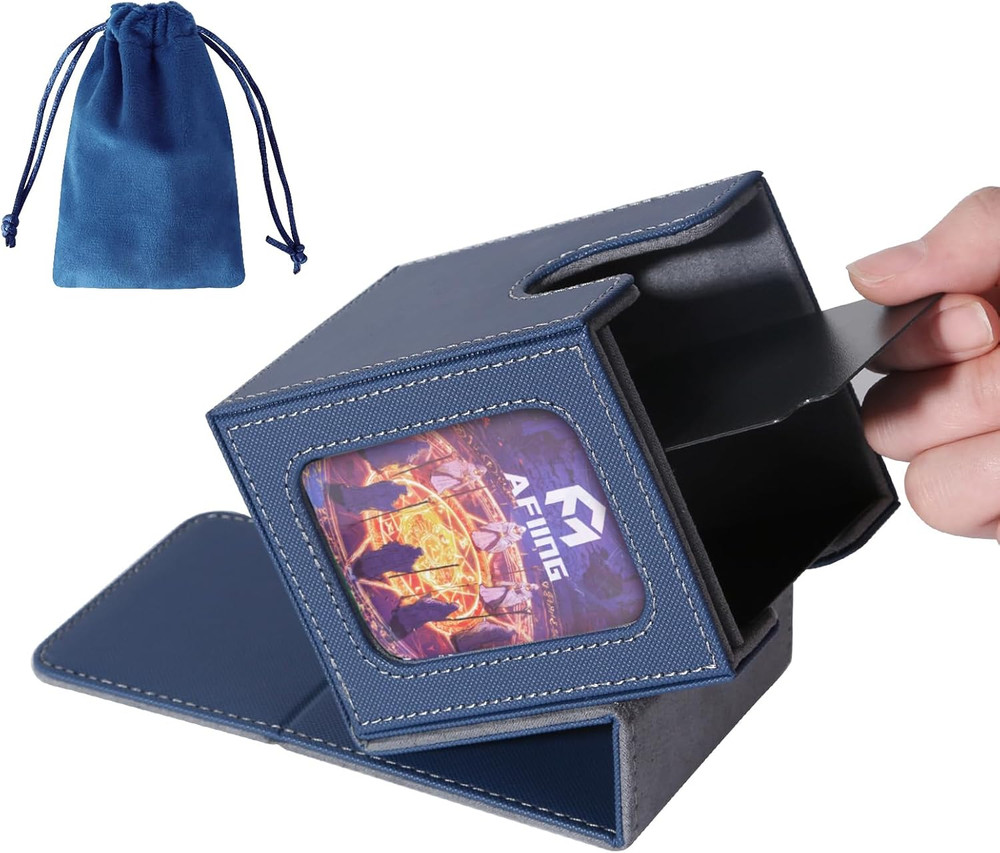 MTG Deck Box for Commander Display,Card Deck Box Fits 100 Double Sleeved Cards,