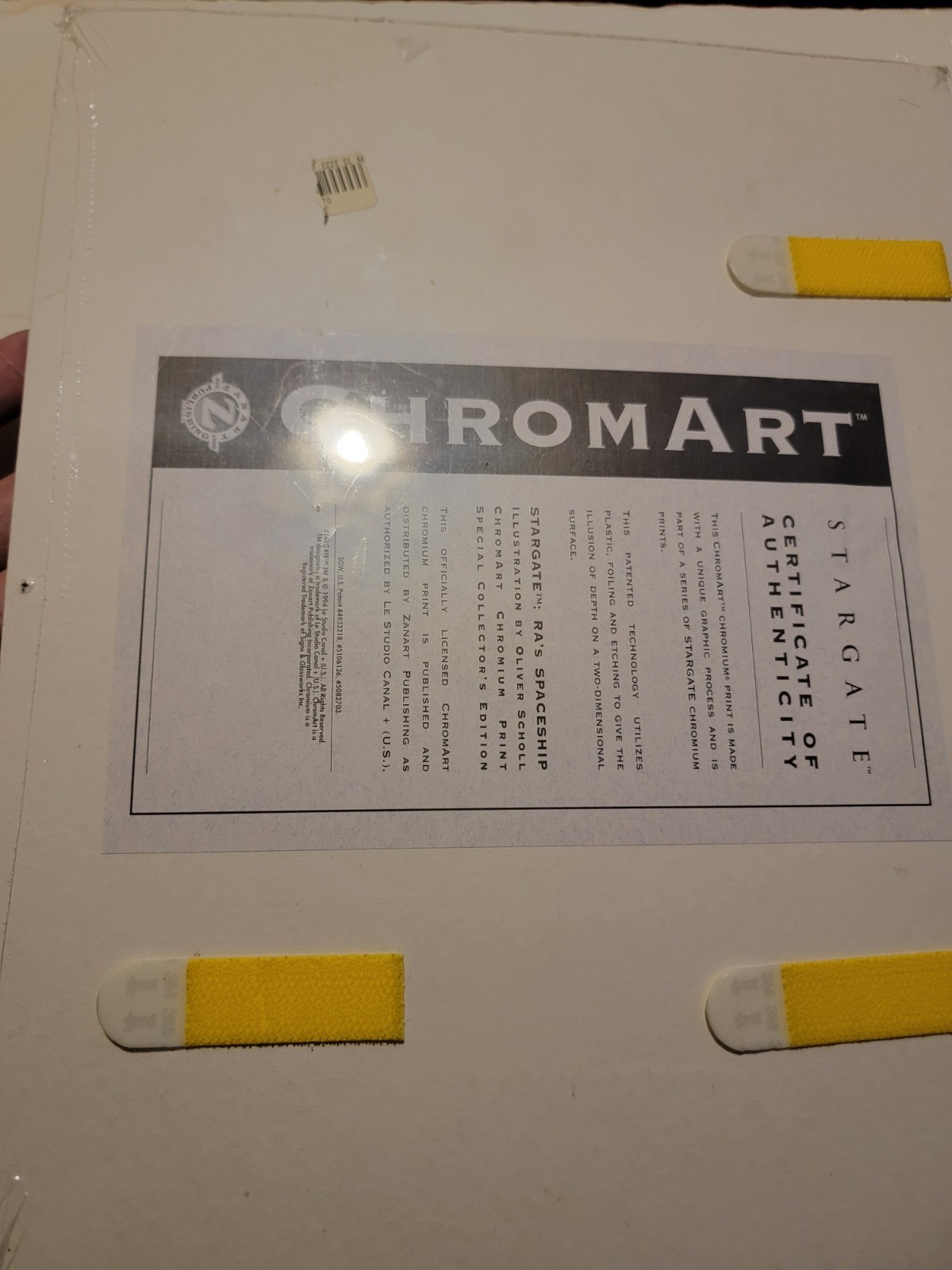 STARGATE MOVIE ChromArt Limited Edition Chromium Print 11" x 14" Matted Sealed