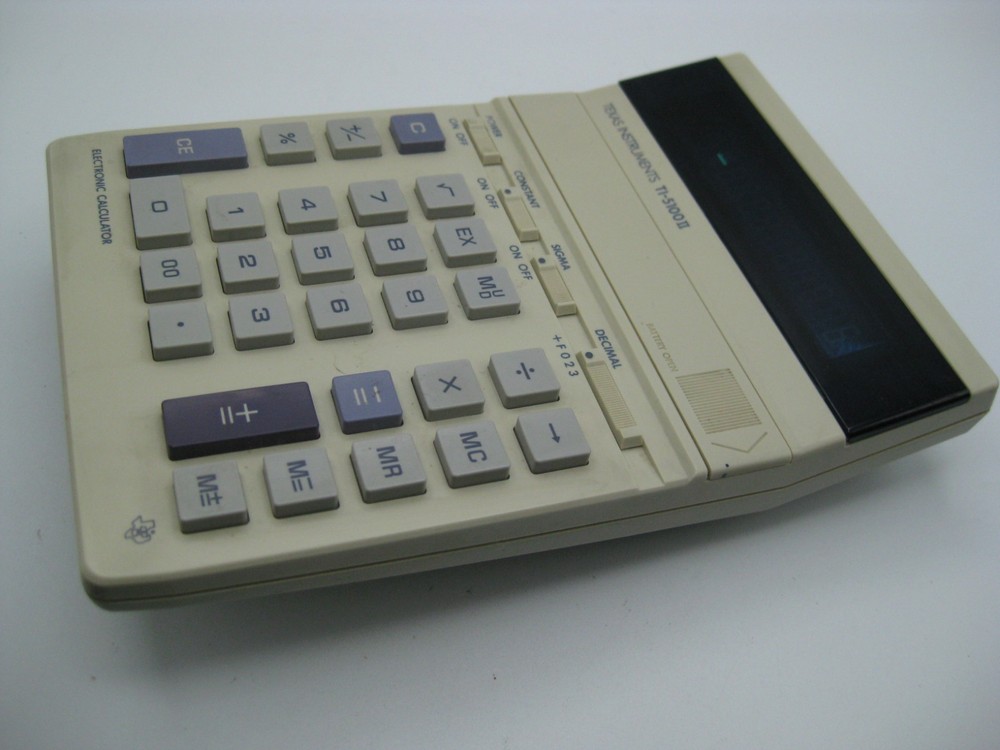 Vintage Texas Instruments TI-5100 II Electronic Calculator