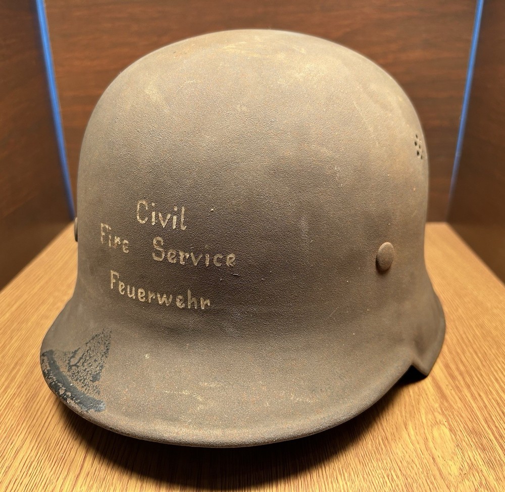 M34 “Salty” German Fire Service Helmet