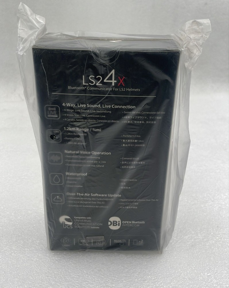 **NEW SEALED** Cardo LS2 4x Bluetooth Communicator System for LS2 Helmet